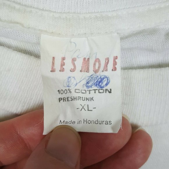 Vtg 90s Hawaii T-Shirt XL Neon Spell Out Protect - Picture 4 of 11